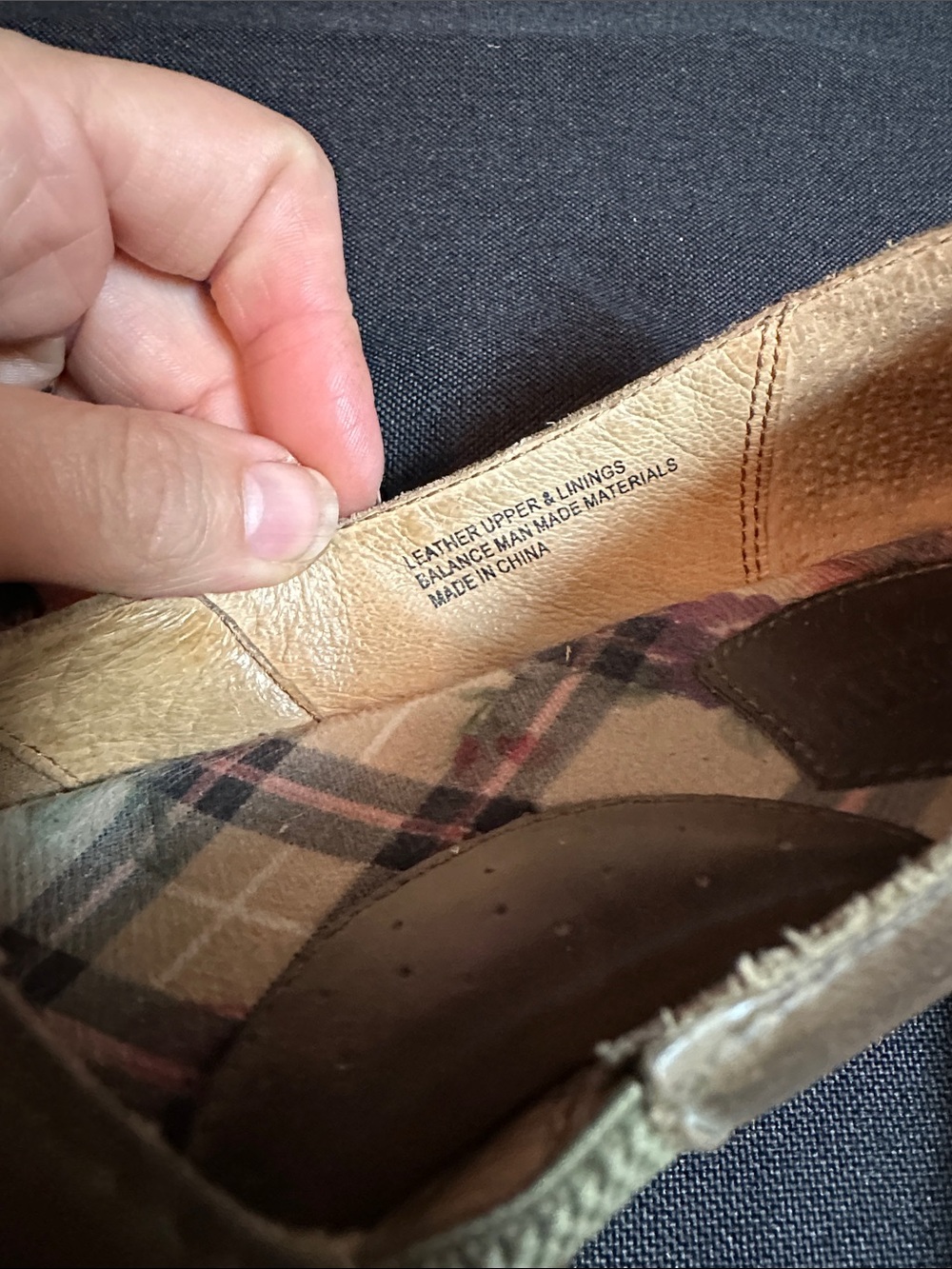 Brown Leather Slip-On Flats - Picture 4 of 7